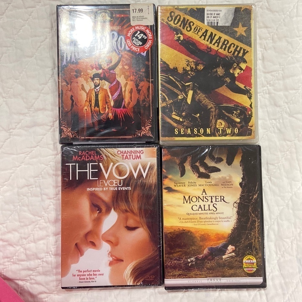 DVDS. 4 still sealed original.​​​​​​​​​